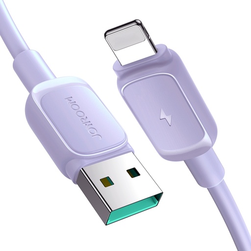 Cable cable for iPhone USB-A - Lightning 2.4A 1.2m purple