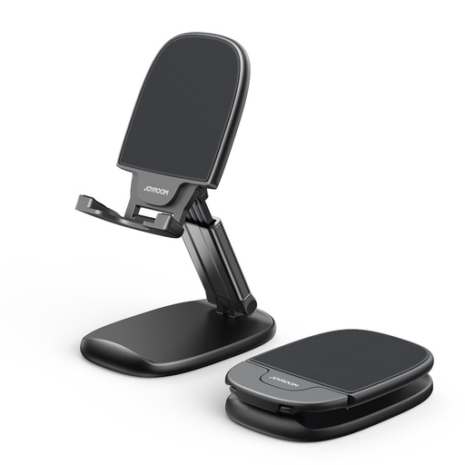 Folding stand tablet phone stand with height adjustment black