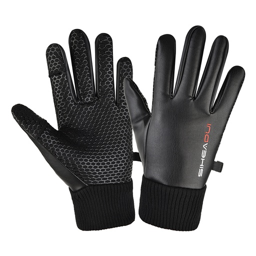 Insulated anti-slip gloves for phone men black