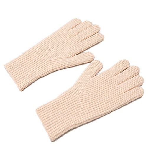 Knitted phone gloves with finger cutout unisex pink