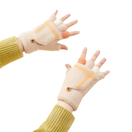 Children's mittens winter phone gloves white