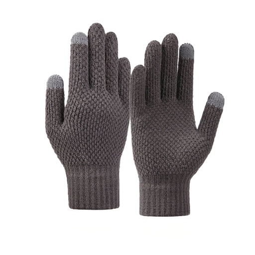 Winter touch gloves for phone 22x11cm unisex grey