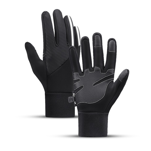 Touch sports gloves for phone insulated anti-slip size S black
