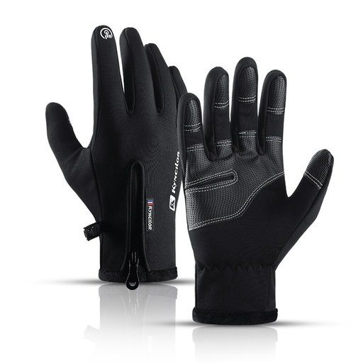 Sports touch gloves for phone winter Outdoor size L black