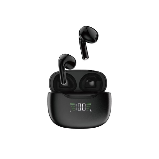 Bluetooth 5.1 wireless headphones TWS U15N LED black