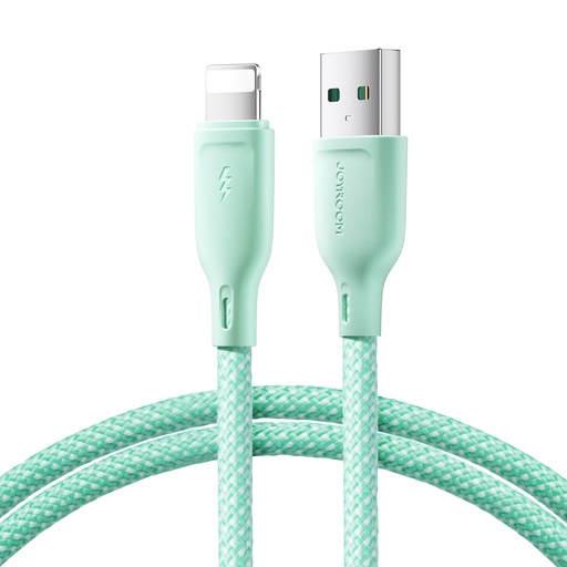 Cable for iPhone Multi-Color Series USB-A - Lightning 3A 1m green cable