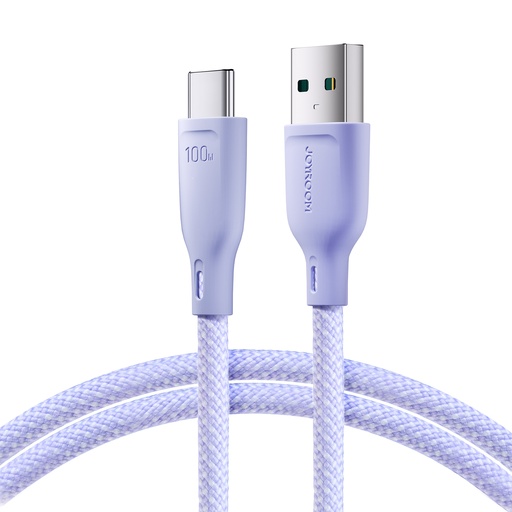 Cable Multi-Color Series USB-A - USB-C 100W fast transfer cable 1m purple