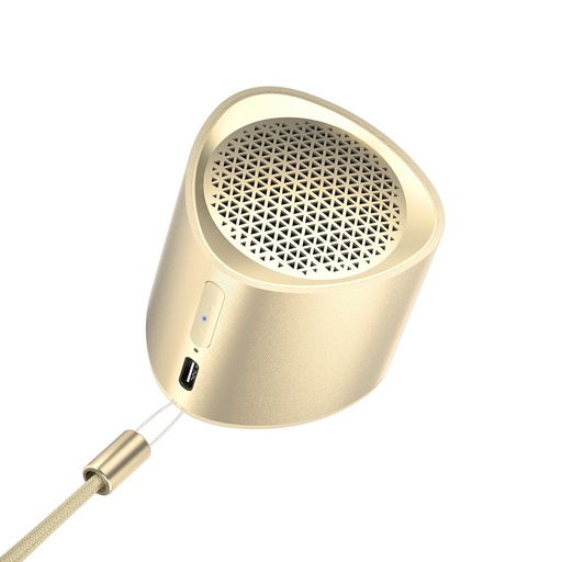 Mazs mini bezvadu skaļrunis TWS Nimo Bluetooth 5.3 5W Gold