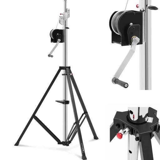 DJ stage speaker lighting tripod 165-410 cm up to 80 kg