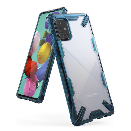 Fusion X bruņu futrālis ar rāmi Galaxy M31s, zils