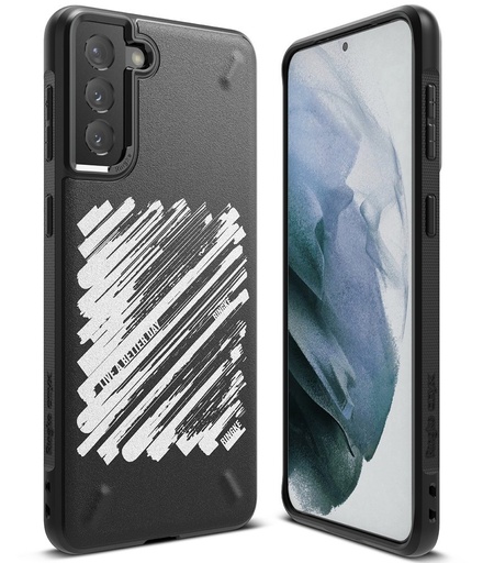 Izturīgs vāciņš Galaxy S21+ 5G Onyx Design Paint black
