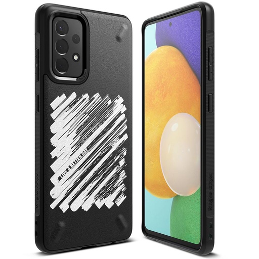 Izturīgs pastiprināts apvalks telefonam GALAXY A72 4G ONYX Paint black
