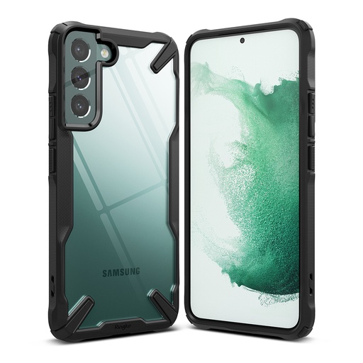 Bruņu futrālis ar rāmi Galaxy S22+ Fusion X melns