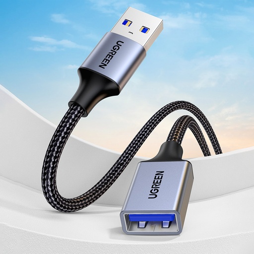 Durable USB 3.0 5Gb/s cable extender 0.5m gray