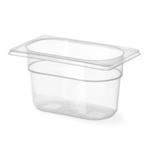 Polypropylene catering container GN 1/9 height 100 mm - Hendi 880524