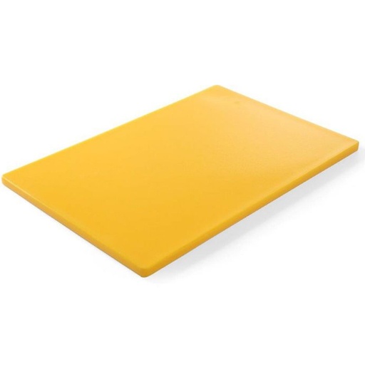 HACCP mājputnu gaļas griešanas dēlītis 600x400mm dzeltens - Hendi 825655