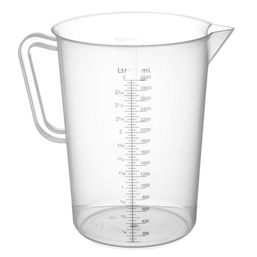 Polipropileninis 3 l maisto matavimo indelis su skale - Hendi 567401
