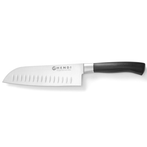 Profesionalus peilis "Santoku" su rutuliniu antgaliu "Profi Line" 180 mm - Hendi 844274