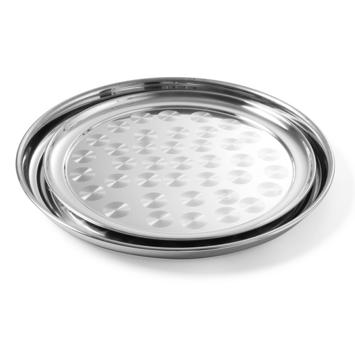 Apvalus plieninis banketinis padėklas, kurio skersmuo 40 cm - Hendi 480403