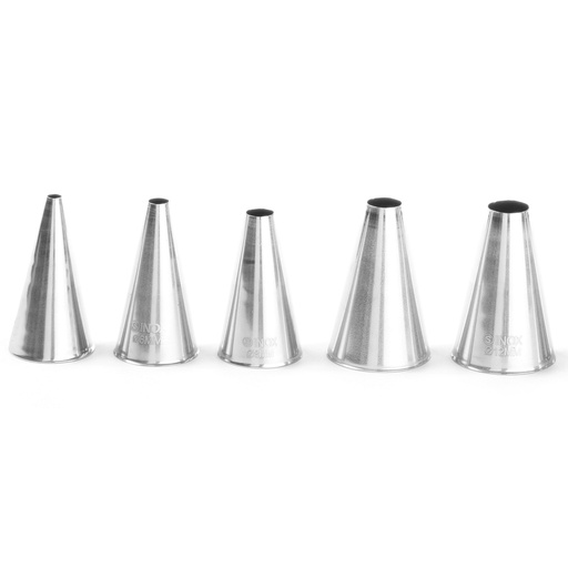 DEKORATŪRAS Tērauda konusveida uzgaļi 2-10mm 5gab - Hendi 551691