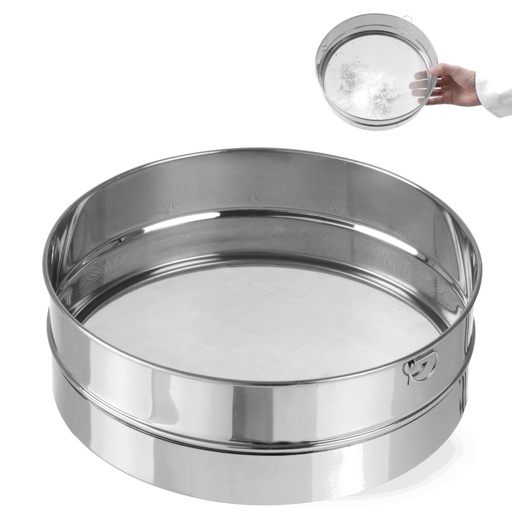 Dense baker's sieve for sifting flour Diameter 247mm steel - Hendi 637807