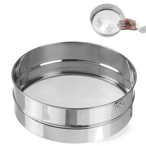 Confectionery dense sieve for sifting powdered sugar Diameter 407mm steel - Hendi 637821