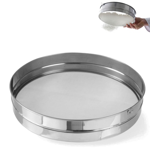 Dense baker's sieve for sifting flour diameter 407mm steel - Hendi 637838