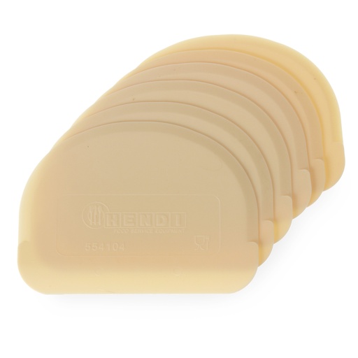 Semi-circular pastry scraper for dough portioning KIT of 6pcs. - Hendi 554166