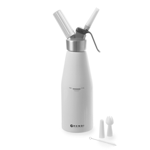 Kitchen Line 1L whipped cream siphon + ACCESSORIES - Hendi 588376