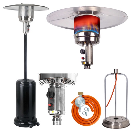 ETNA BLACK gas umbrella heating lamp for PB LPG gas