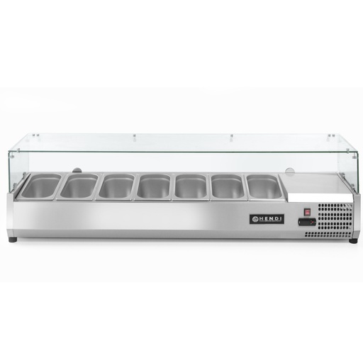 Refrigerated display cabinet 7 x GN 1/3 width 160cm - Hendi 232989
