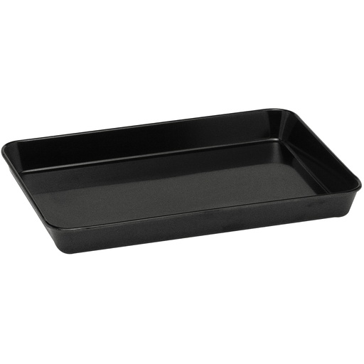 Melamine meat and food tray container 350x250x40mm black - Hendi 568200
