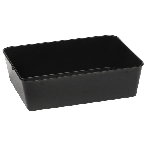 Melamine meat and food tray container 310x190x80mm black - Hendi 568507