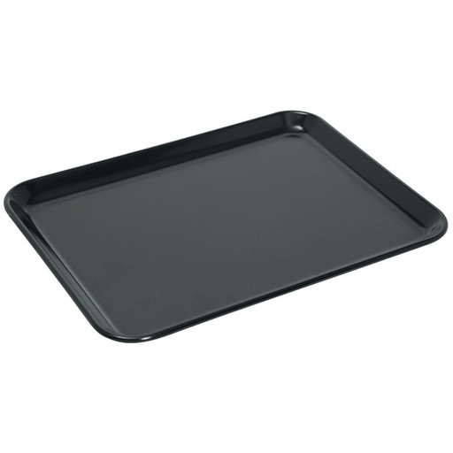 Melamine food display tray 300x150x17mm black - Hendi 569016