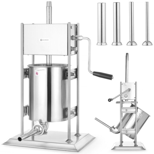 Sausage filler vertical stainless steel Profi Line 10L - Hendi 282151