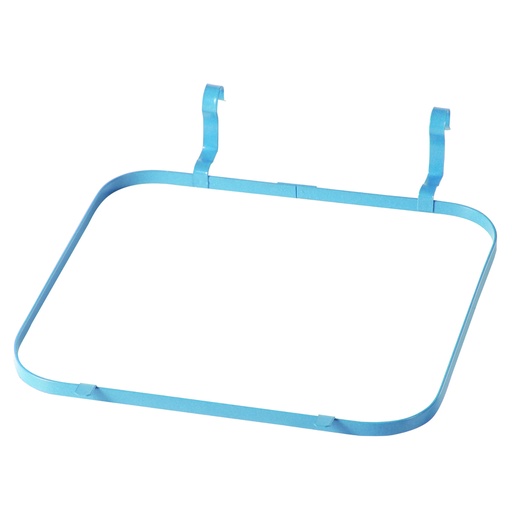 Metal frame for attaching a garbage bag to a 120L pail basket