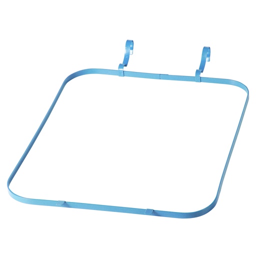 Metal frame for attaching a trash bag to a 240L pail basket