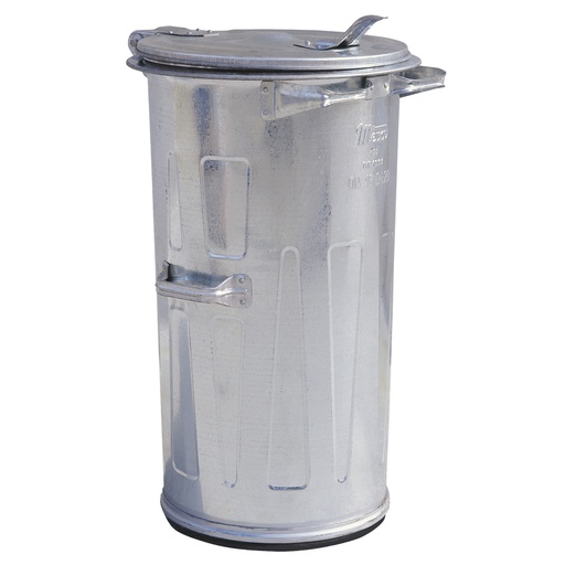Galvanized sheet metal waste garbage can heat resistant for ash 110L