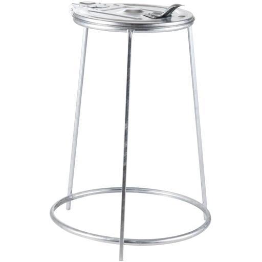 Metal catering trash bag rack with iron lid 120l