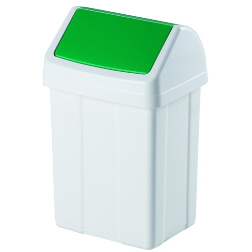 Waste segregation garbage can - green 25L