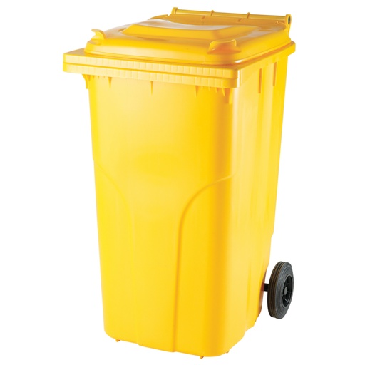 Atliekų ir šiukšlių dėžė ATESTY Europlast Austrija - geltona 240L