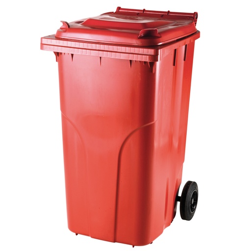 Waste and trash container ATESTY Europlast Austria - red 240L
