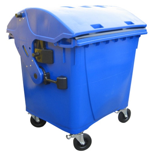 Container for collection of waste and municipal garbage ATESTY Europlast Austria - blue 1100L