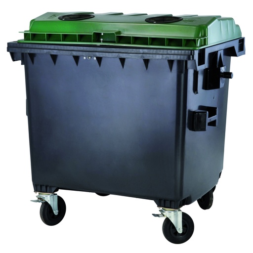 Container for the collection of glass bottles and glass waste ATESTY Europlat Austria - GLASS 1100L