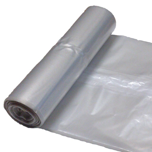 Garbage bags thick 50 micron heavy duty roll of 25pcs. - transparent 120L