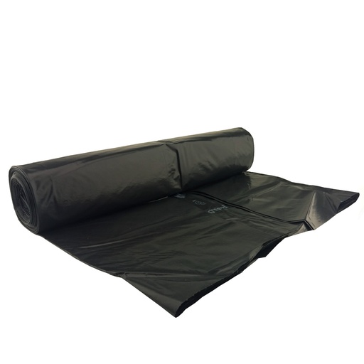 Garbage bags thick 50 micron heavy duty roll of 25pcs. - black 120L