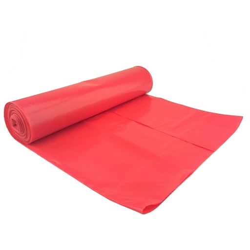 Garbage bags thick 50 micron heavy duty roll of 25pcs. - red 120L