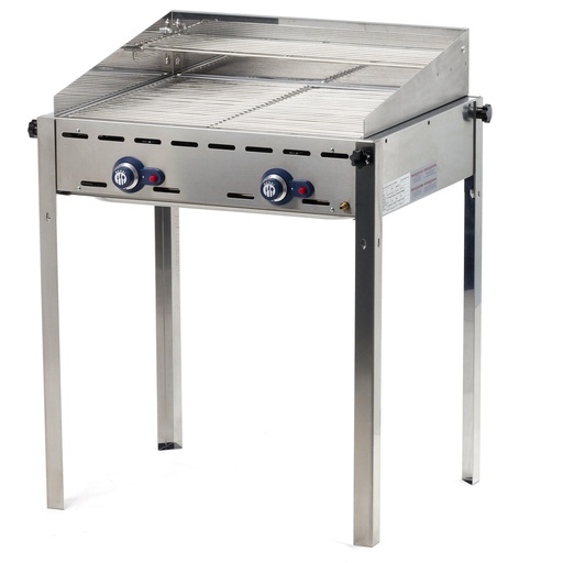 Green Fire gas grill 2 grates GN1/1 11.6kW - Hendi 149621