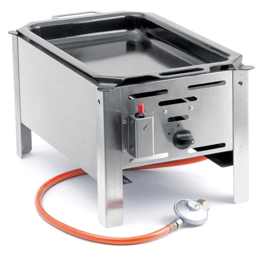 Bake Master Mini 290x480mm 5.8kW gas frying pan - Hendi 154601