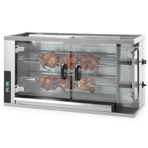 Gas roaster for 8-10 chickens 9.4kW natural gas LPG PB - Hendi 226063